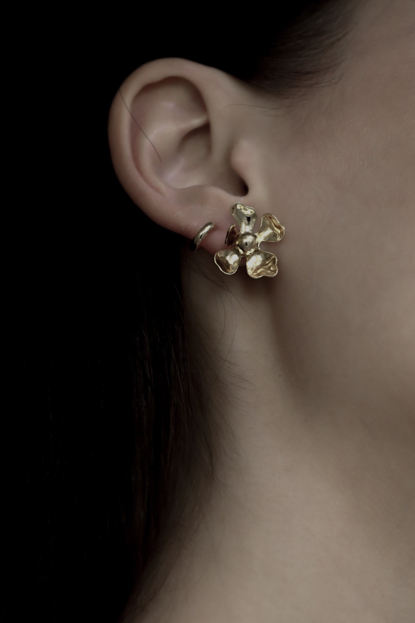 Floral Convertible Stud Earrings