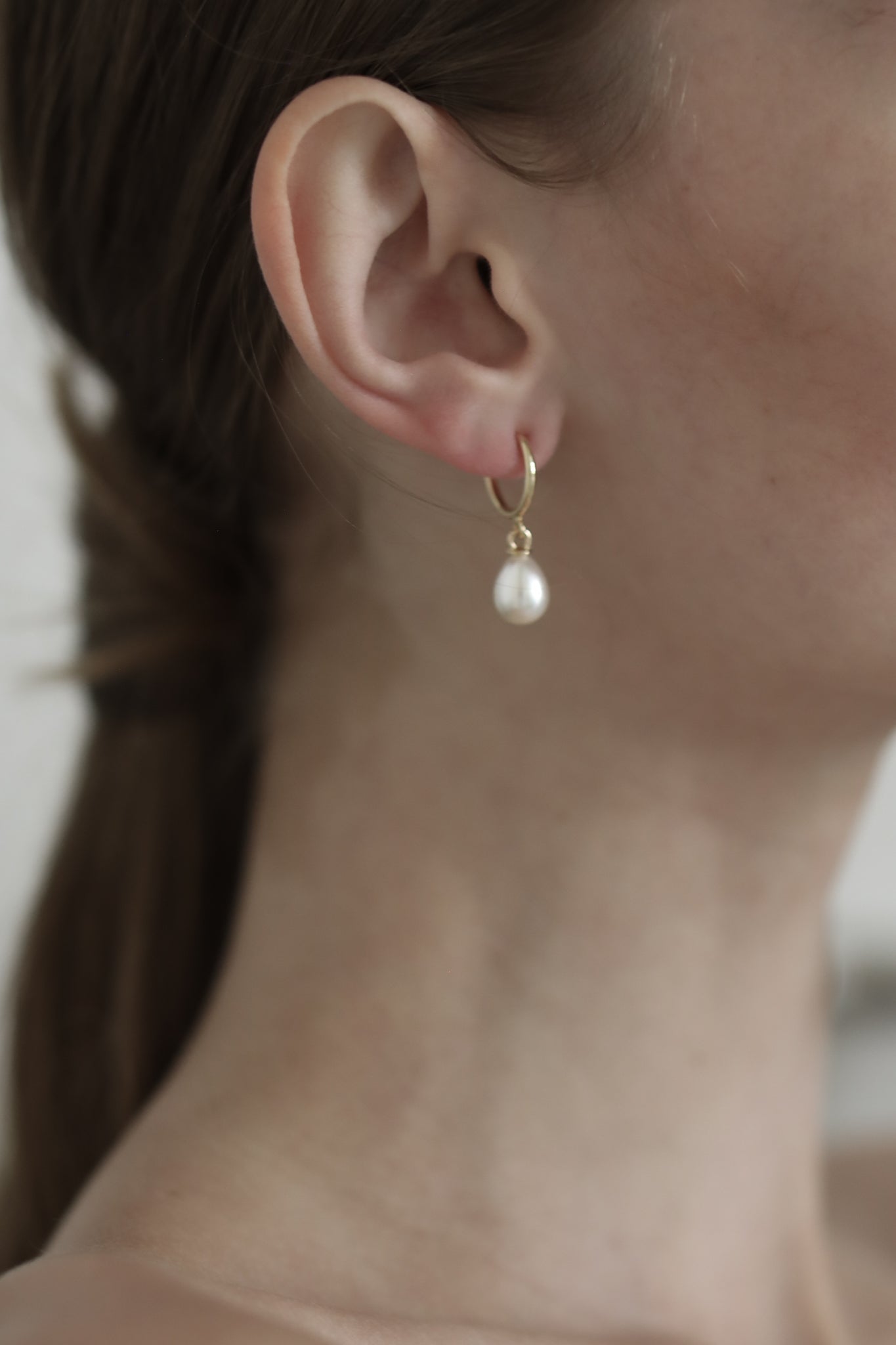 Mini Pearl Hoop Clip-On Earrings