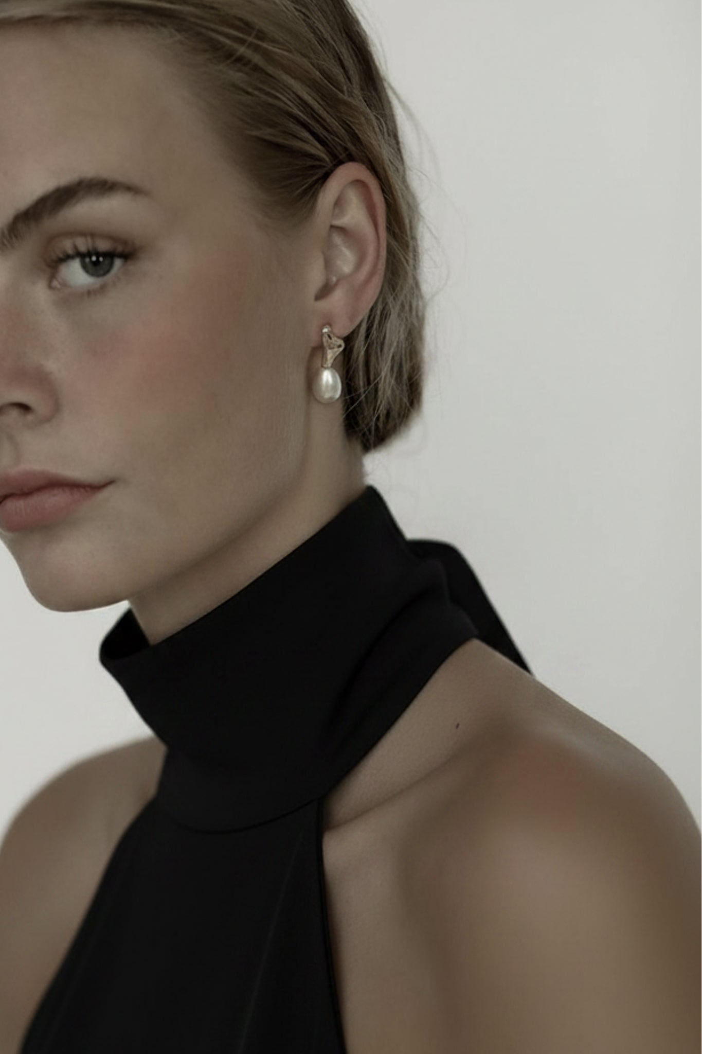 Mini Irregular Pearl Drop Earrings