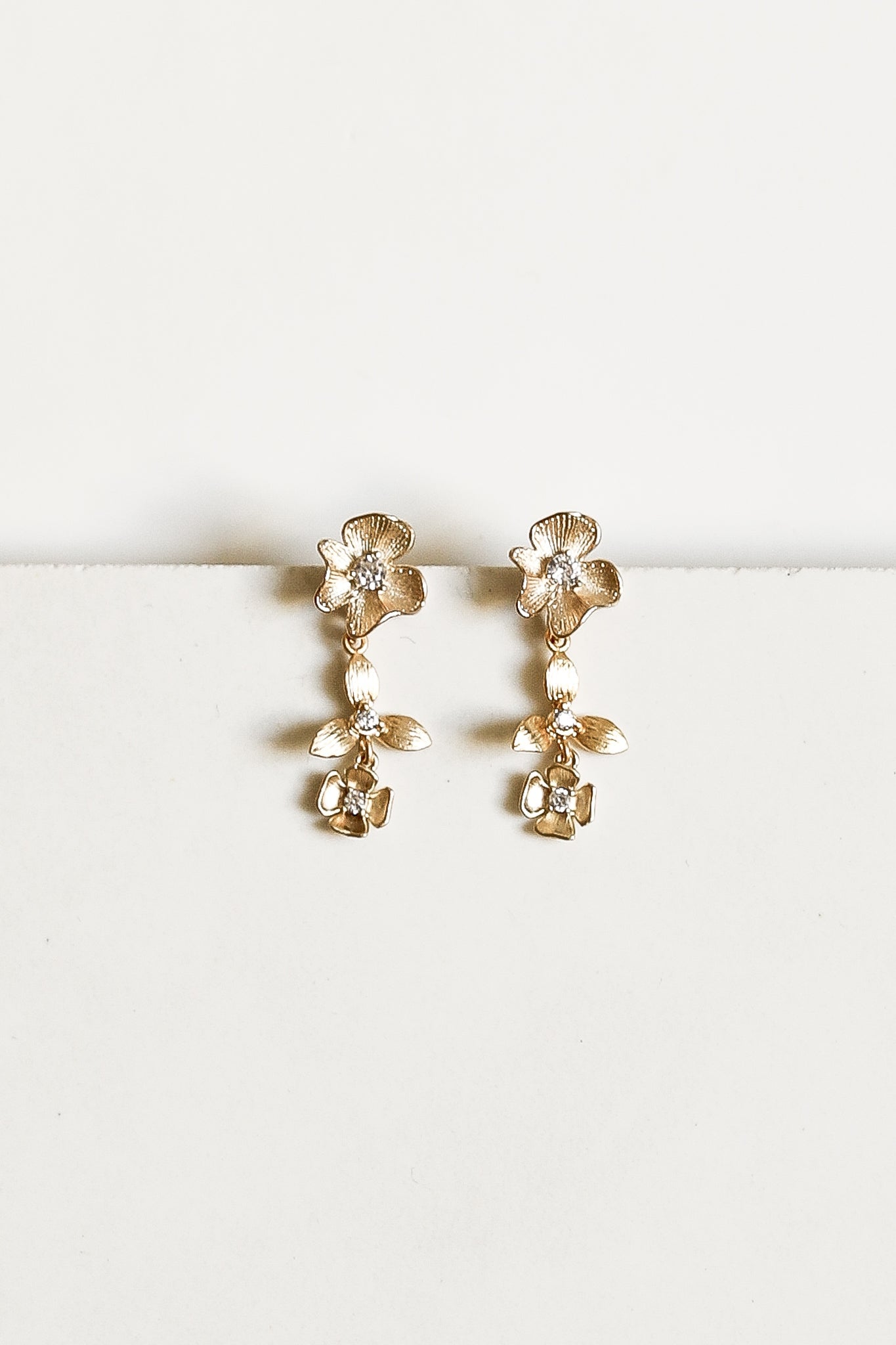 Floral Mini Drop Earrings