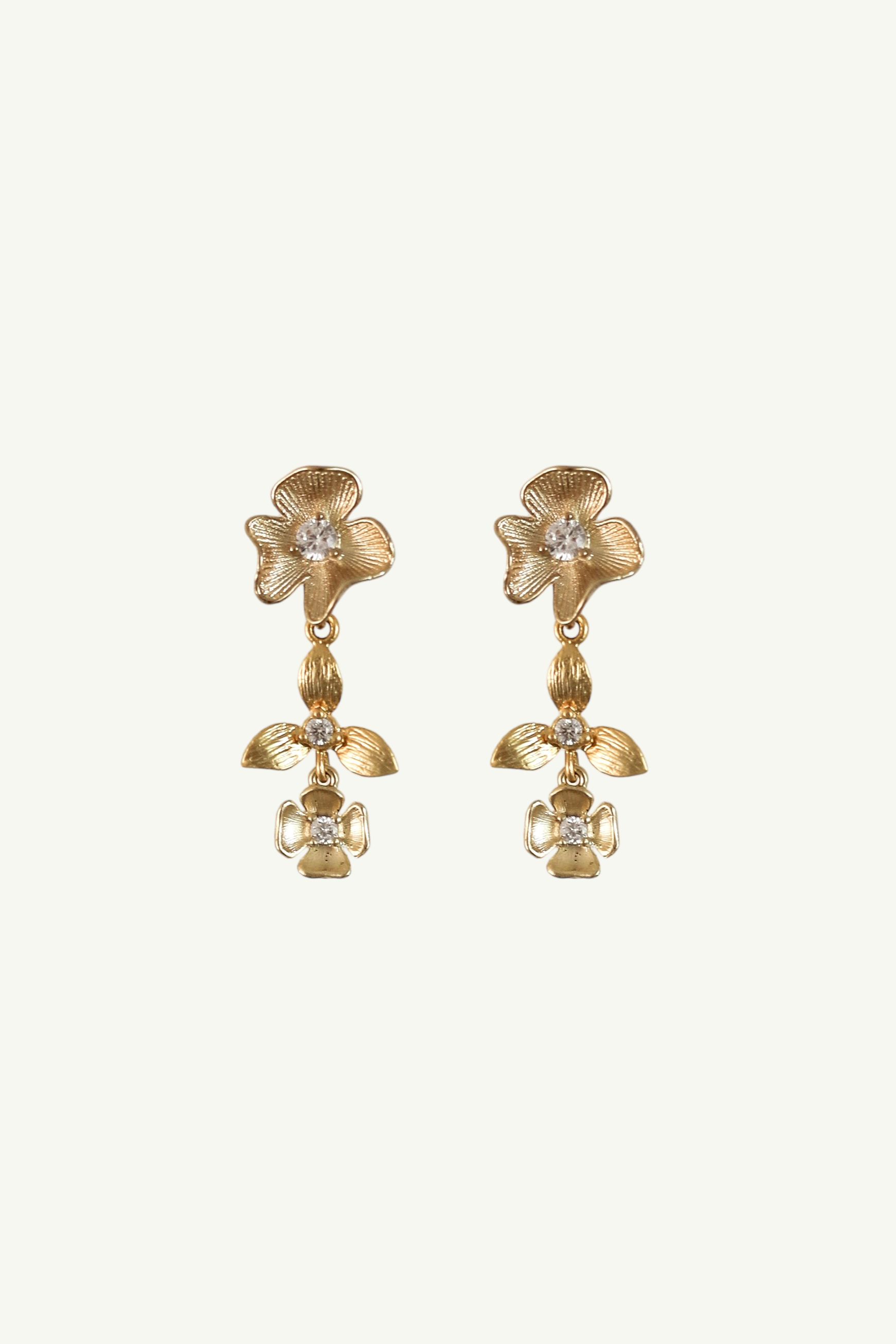 Floral Mini Drop Earrings