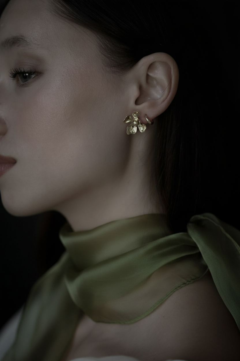 Floral Convertible Stud Earrings