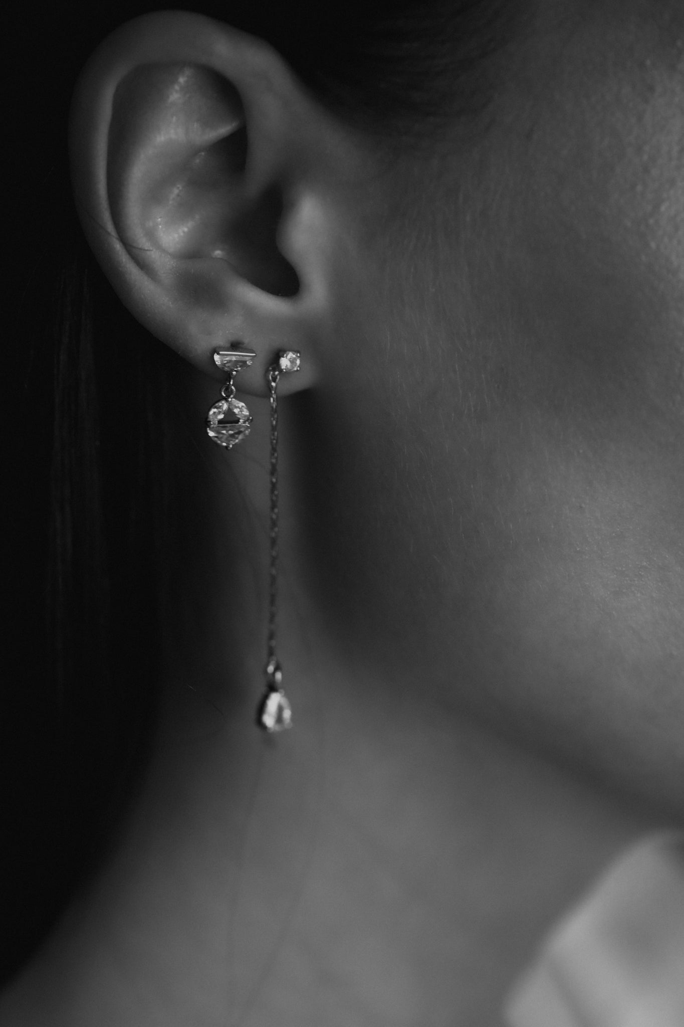 Mini Glass Drop Earrings