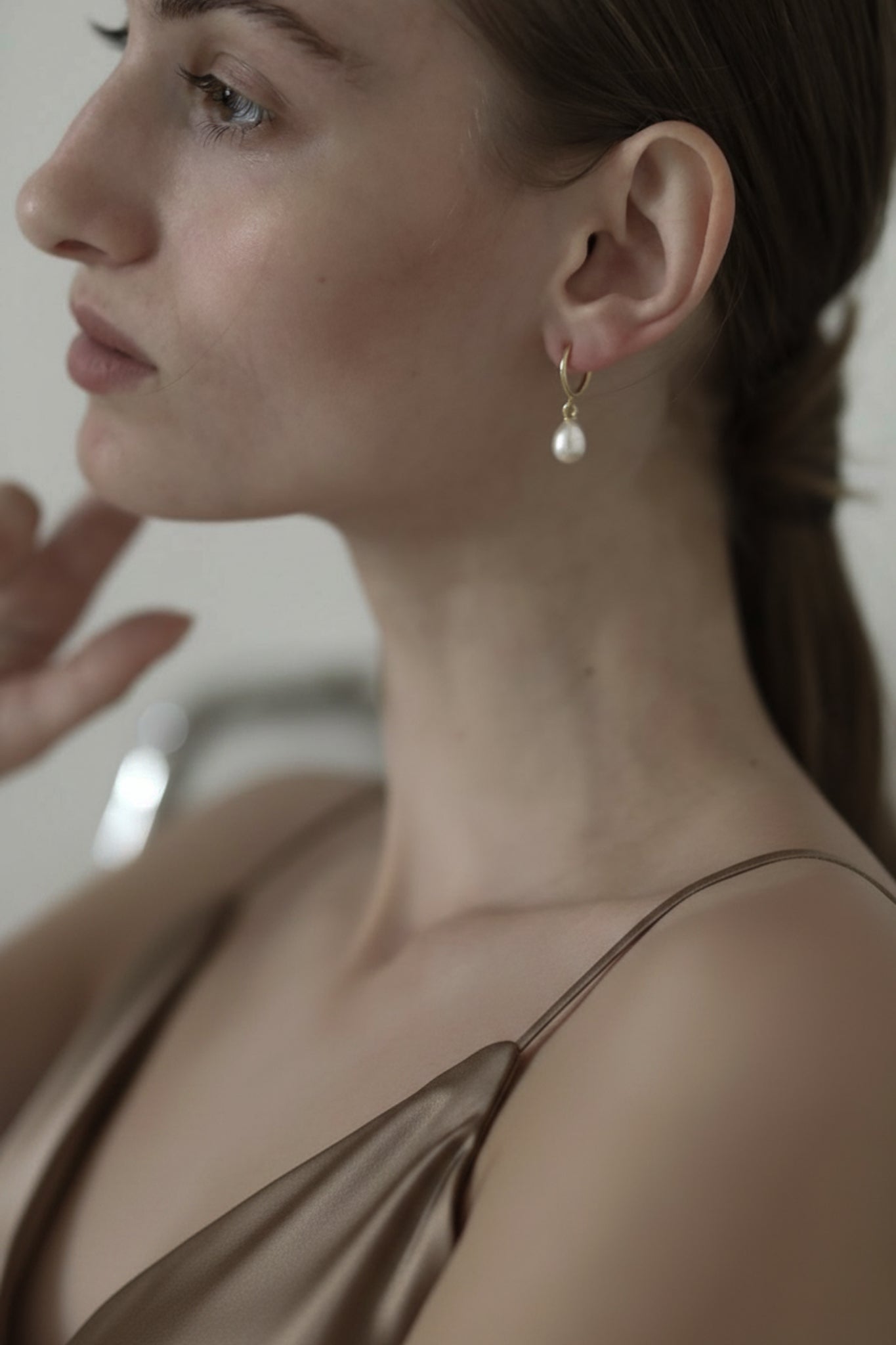 Mini Pearl Hoop Clip-On Earrings