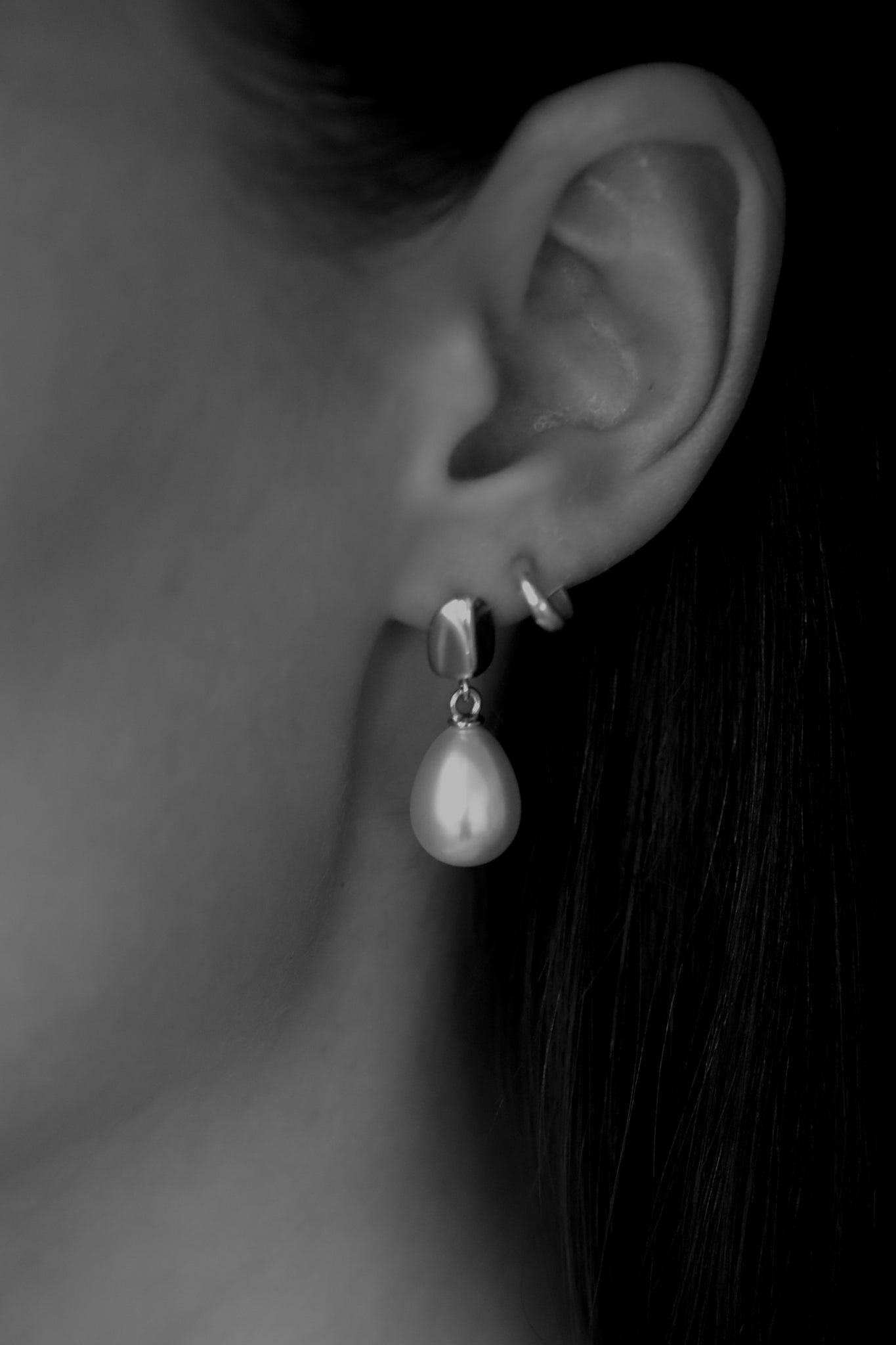 Orb Mini Pearl Drop Earrings