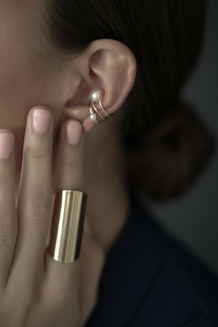 Pearl Ear Cuff Set
